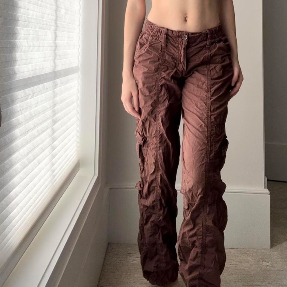 Women's Brown Cargo Pants